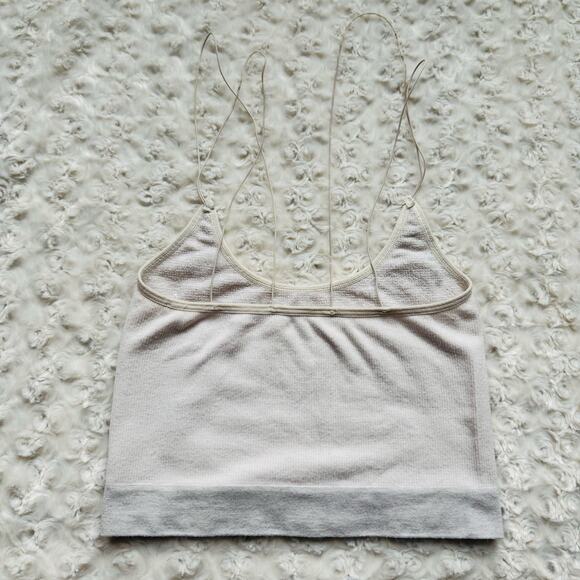 Urban Outfitters Out from Under Seamless Markie Cream Crop Rib Bra Tank Top Sz M - Picture 5 of 9